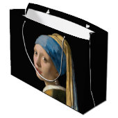 Johannes Vermeer - Meisje met een parel Groot Cadeauzakje (Achterkant Gekanteld)
