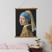 Johannes Vermeer - Meisje met een parel Hangend Wandkleed (Slaapkamer)