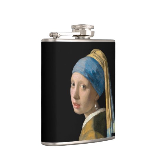 Johannes Vermeer - Meisje met een parel Heupfles (Rechts)