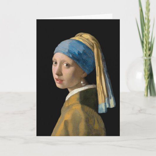 Johannes Vermeer - Meisje met een parel Kaart (Voorkant)