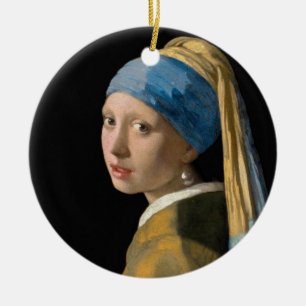 Johannes Vermeer - Meisje met een parel Keramisch Ornament