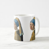 Johannes Vermeer - Meisje met een parel Koffiemok (Voorkant rechts)