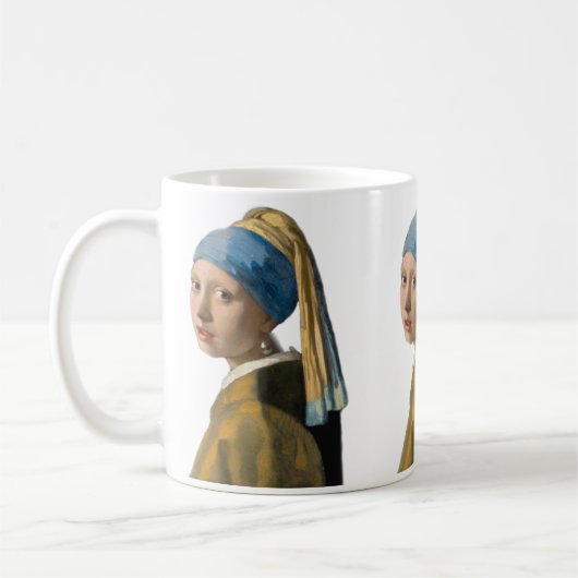 Johannes Vermeer - Meisje met een parel Koffiemok (Links)