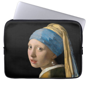 Johannes Vermeer - Meisje met een parel Laptop Sleeve