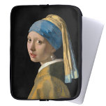 Johannes Vermeer - Meisje met een parel Laptop Sleeve<br><div class="desc">Meisje met een parelaartje / meisje in een Turban / meisje in een Turban / Het jonge meisje met Turban / Hoofd van een jong meisje - Johannes Vermeer,  1665</div>