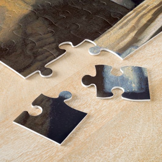 Johannes Vermeer - Meisje met een parel Legpuzzel (Zijkant)