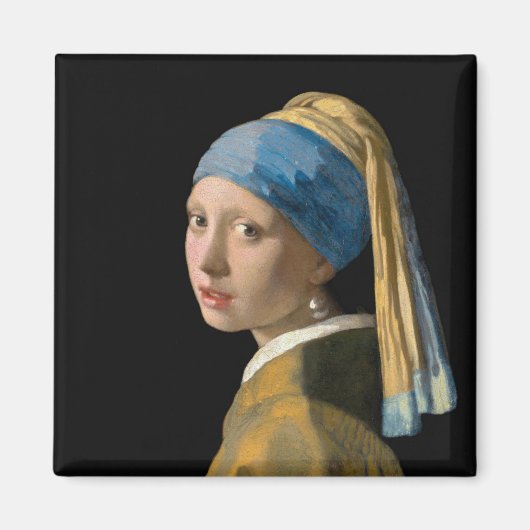 Johannes Vermeer - Meisje met een parel Magneet (Voorkant)