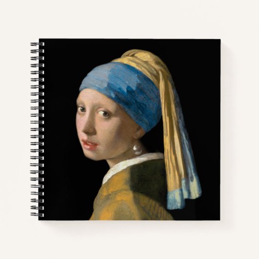 Johannes Vermeer - Meisje met een parel Notitieboek (Voorkant)