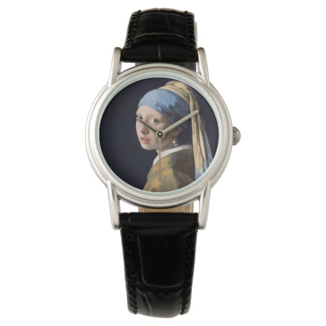 JOHANNES VERMEER - Meisje met een parel oorbel 166 Horloge (Voorkant)