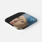 Johannes Vermeer - Meisje met een parel Papieren Bordje (Gebogen)