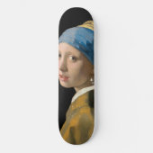 Johannes Vermeer - Meisje met een parel Persoonlijk Skateboard (Voorkant)