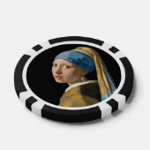 Johannes Vermeer - Meisje met een parel Poker Chips (Enkel)