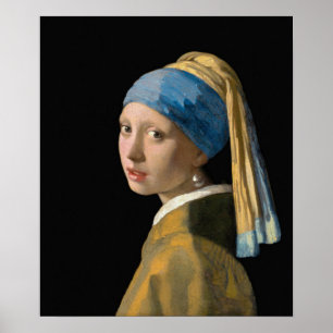Johannes Vermeer - Meisje met een parel Poster