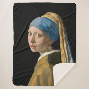 Johannes Vermeer - Meisje met een parel Sherpa Deken