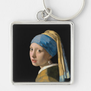 Johannes Vermeer - Meisje met een parel Sleutelhanger
