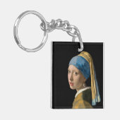 Johannes Vermeer - Meisje met een parel Sleutelhanger (Voorkant Links)