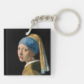 Johannes Vermeer - Meisje met een parel Sleutelhanger (Achterkant)