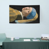 Johannes Vermeer - Meisje met een parel Spandoek (Beurs)