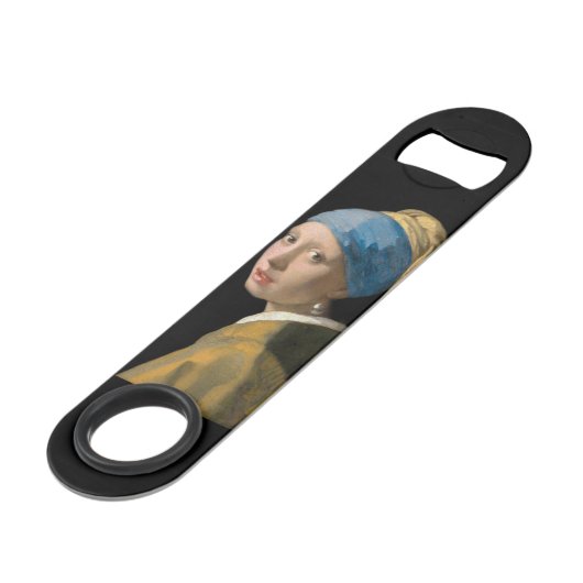 Johannes Vermeer - Meisje met een parel Speed Flessenopener (Achterkant Gekanteld)