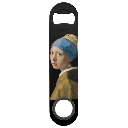 Johannes Vermeer - Meisje met een parel Speed Flessenopener (Voorkant)