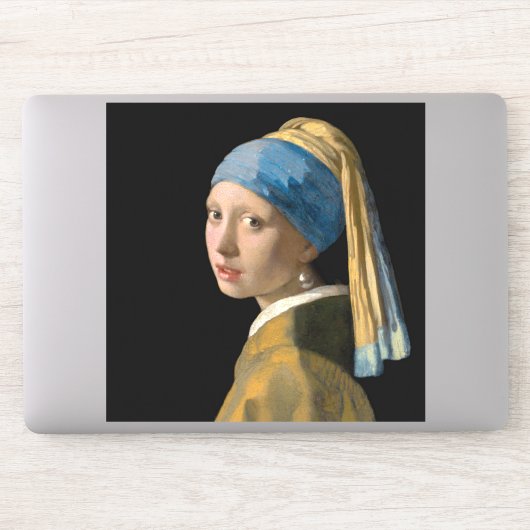 Johannes Vermeer - Meisje met een parel Sticker (Computer)