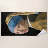 Johannes Vermeer - Meisje met een parel Strandlaken (Voorkant)
