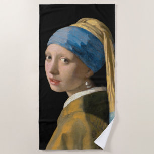 Johannes Vermeer - Meisje met een parel Strandlaken