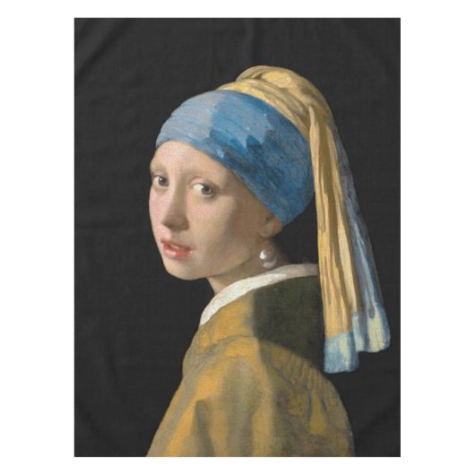 Johannes Vermeer - Meisje met een parel Tafelkleed (Voorkant)