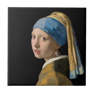 Johannes Vermeer - Meisje met een parel Tegeltje