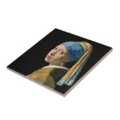 Johannes Vermeer - Meisje met een parel Tegeltje (Zijkant)