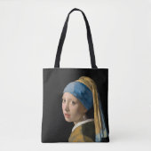 Johannes Vermeer - Meisje met een parel Tote Bag (Voorkant)