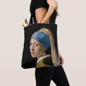 Johannes Vermeer - Meisje met een parel Tote Bag (Dichtbij)