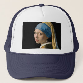 Johannes Vermeer - Meisje met een parel Trucker Pet
