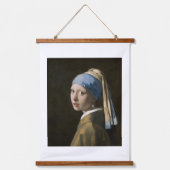 Johannes Vermeer, Meisje met een parelaar Hangend Wandkleed (Voorkant)
