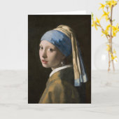 Johannes Vermeer, Meisje met een parelaar Kaart (Gele Bloem)