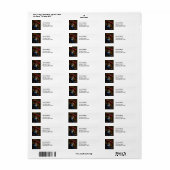 Johannes Vermeer - Meisje met een rood Pet Etiket (Full Sheet)