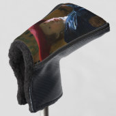 Johannes Vermeer - Meisje met een rood Pet Golfheadcover (3/4 voorkant)