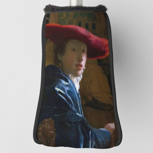Johannes Vermeer - Meisje met een rood Pet Golfheadcover (Draai 90)