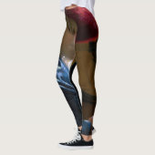 Johannes Vermeer - Meisje met een rood Pet Leggings (Links)