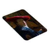Johannes Vermeer - Meisje met een rood Pet Magneet (Rechterzijde)