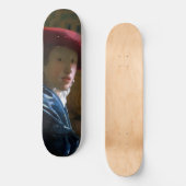 Johannes Vermeer - Meisje met een rood Pet Persoonlijk Skateboard (Voorkant)