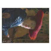 Johannes Vermeer - Meisje met een rood Pet Tafelkleed (Voorkant (Horizontaal))