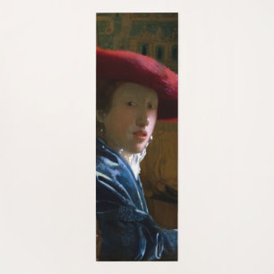 Johannes Vermeer - Meisje met een rood Pet Yogamat