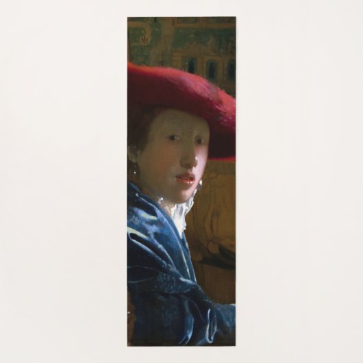 Johannes Vermeer - Meisje met een rood Pet Yogamat (Achterkant)