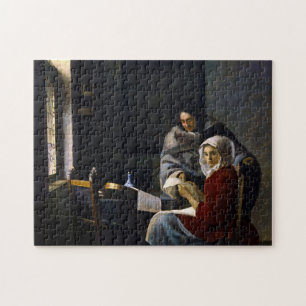 Johannes Vermeer - Meisje onderbroken bij haar muz Legpuzzel