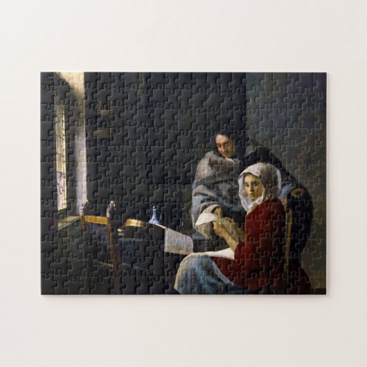 Johannes Vermeer - Meisje onderbroken bij haar muz Legpuzzel (Horizontaal)