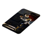 Johannes Vermeer - Meisje onderbroken bij haar muz Magneet (Linkerzijde)