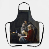Johannes Vermeer - Meisje onderbroken bij haar muz Schort (Voorkant)
