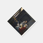 Johannes Vermeer - Meisje onderbroken bij haar muz Servet (Hoek)