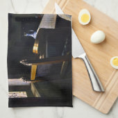 Johannes Vermeer - Meisje onderbroken bij haar muz Theedoek (Quarter Fold)